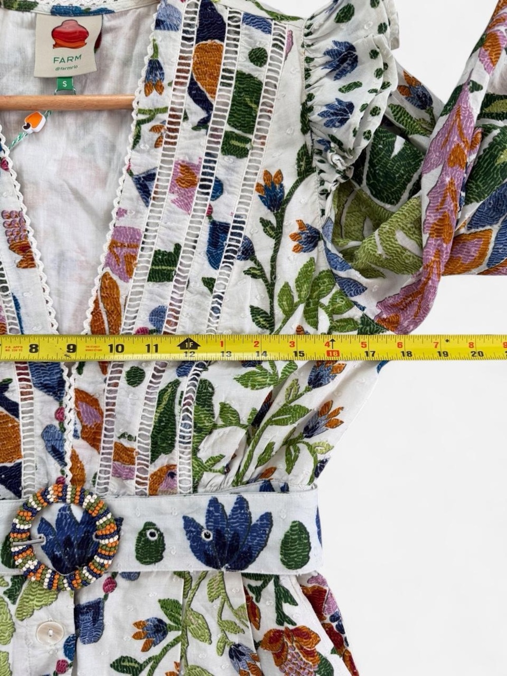 NWT FARM RIO Ummer Garden Floral-Embroidery Romper - Picture 10 of 14